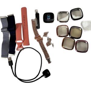 Bundle Fitbit Versa 3 Smart Watch / Bands - Covers - Accessories - Charger Women